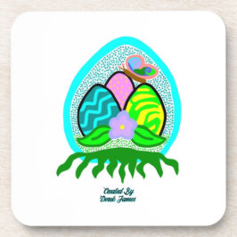 Delikater Ostereier Hard Plastic Untersetzer