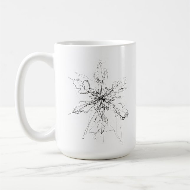 Delikater Single Snowflake Kaffeetasse (Links)