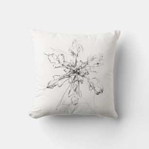 Delikater Single Snowflake Kissen