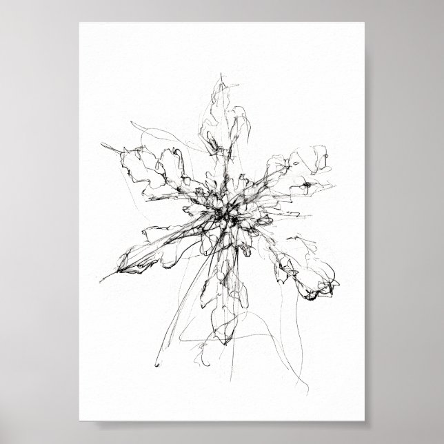 Delikater Single Snowflake Poster (Vorne)