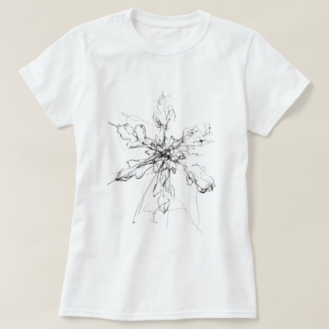 Delikater Single Snowflake T-Shirt (Design vorne)