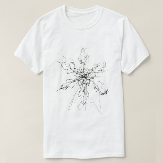 Delikater Single Snowflake T-Shirt (Design vorne)