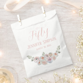 Delikater Watercolor blass Rosa Farbe Text Geschenktütchen