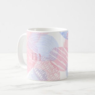 Delikatere, Abstrakte Wasserfarben und Blautöne Kaffeetasse