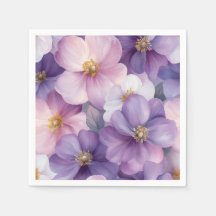 Delikates Blossom Muster in sanfter Wasserfarbe