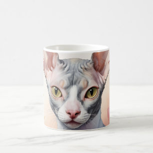 Delikates Cornish Rex Portrait Kaffeetasse