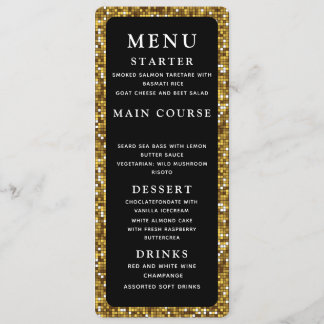 Delikates Dinner-Menü für Hochzeiten und Hochzeite Menükarte