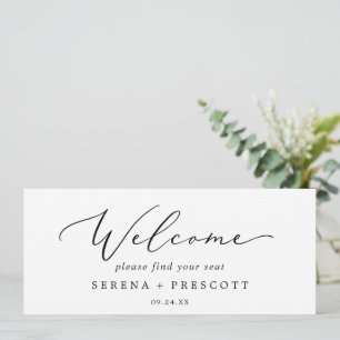 Delikates Hanging Seating Chart Welcome Header