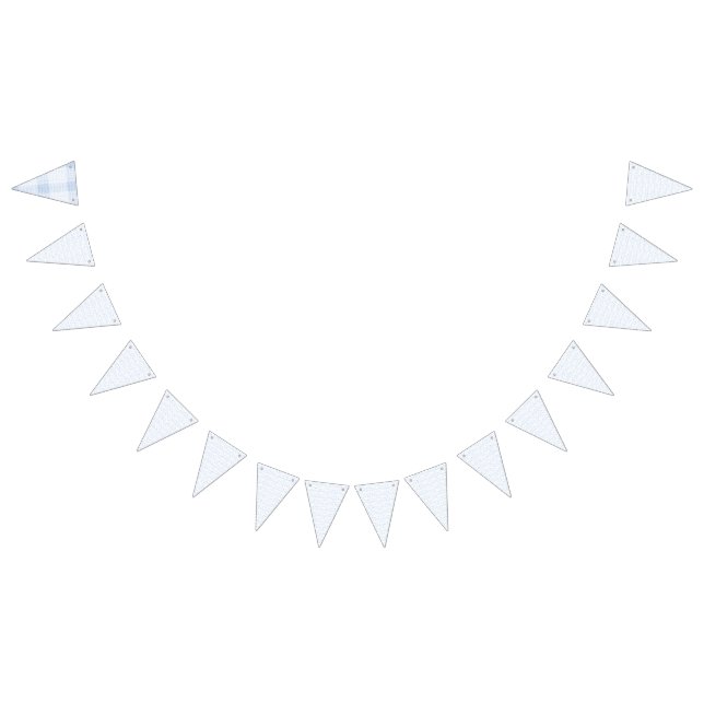 Delikates, hellblaues, gemustertes Design, das wie Wimpelkette (Alle)