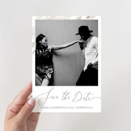 Delikates neutrales Foto Save The Date