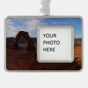 Delikatesse Arche II im Nationalpark Arches Rahmen-Ornament Silber