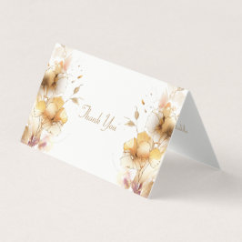 Delikatesse Golden Floral Dankeschön Karte