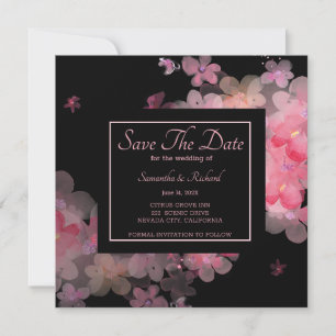 Delikatesse Wasserfarbe Rosa Blütenfarbe Save The Date