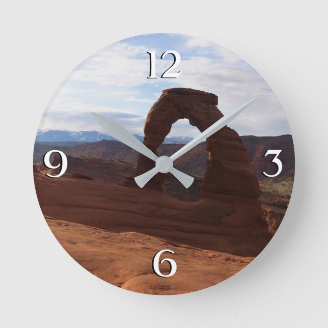 Delikatessen am Arche Nationalpark Runde Wanduhr (Vorderseite)