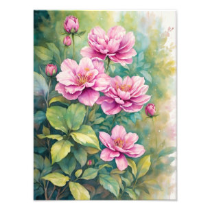Delikatessen: Aquarelle Floral Stillleben Fotodruck