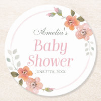 Delikatessen Blütenpink Girl Babydusche