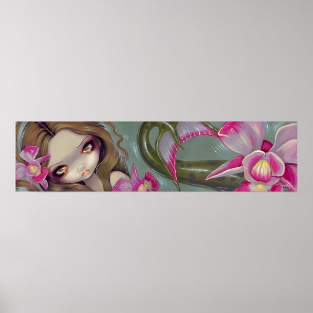 Delikatessen Orchid Meerjungfrau Art Print Poster (Vorne)