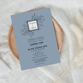 Delikatfolie | Dusty Blue | Einladung zur Hochzeit