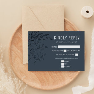Delikatfolie Stahlblau RSVP Karte