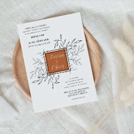 Delikatfolie | Terracotta | Einladung zur Hochzeit