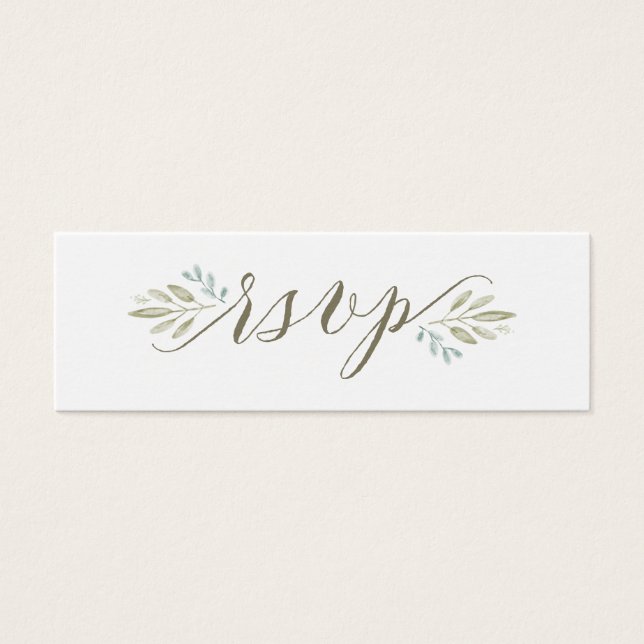 Delikatgrün | Online-Karte für Hochzeiten (Vorderseite)