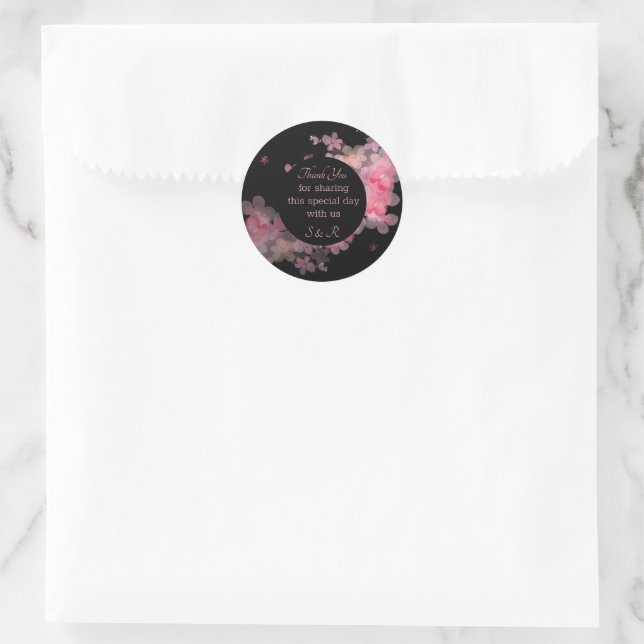 Delikatrosa Wasserfarben Runder Aufkleber (Tasche)
