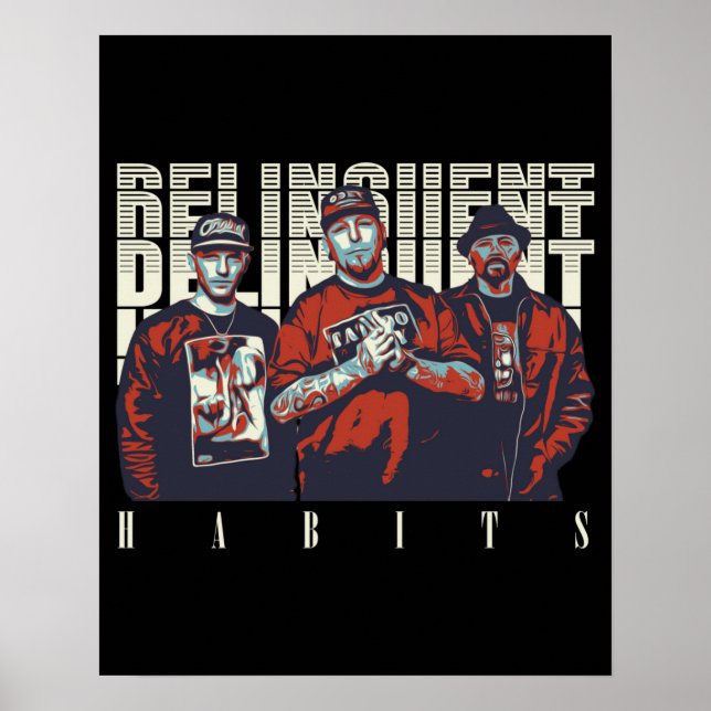 Delinquente Gewohnheiten, widerspenstige Gewohnhei Poster (Vorne)
