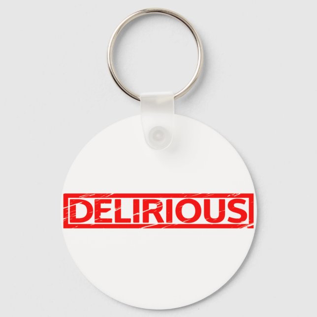 Delirious Briefmarke Schlüsselanhänger (Vorderseite)