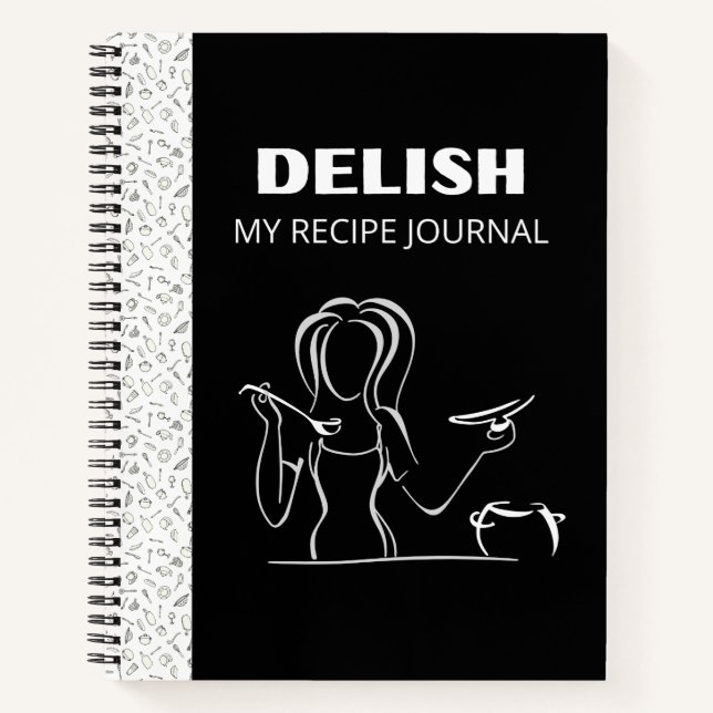 DELISH RECIPE NOTEBOOK NOTIZBUCH (Vorderseite)