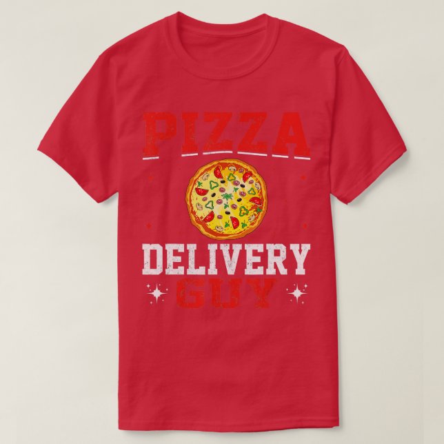 Delivery Service Pizza Delivery Pizza Delivery Man T-Shirt (Design vorne)