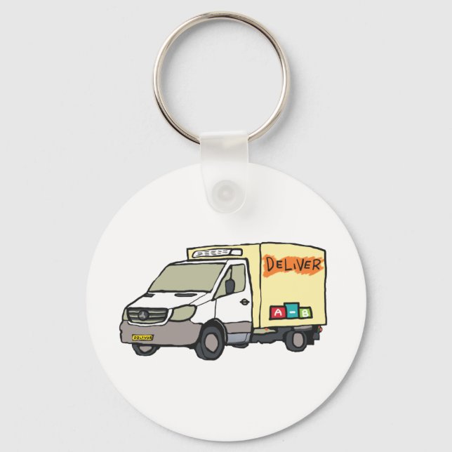 Delivery Van Schlüsselanhänger (Vorderseite)