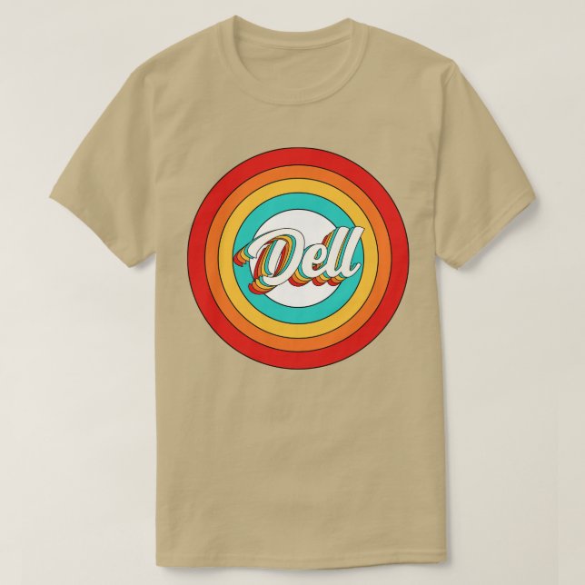 Dell Name Shirt Vintag Dell Circle (Design vorne)