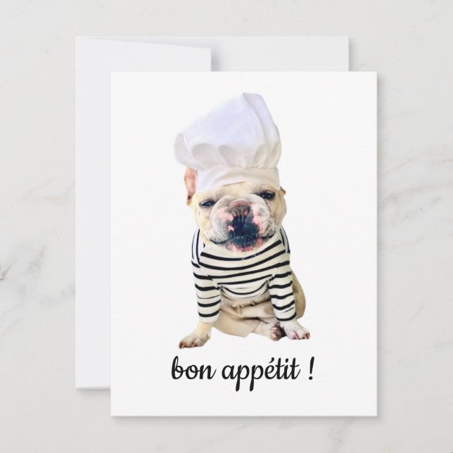DELLALAFRENCH BON APPETIT! MITTEILUNGSKARTE (Vorderseite)