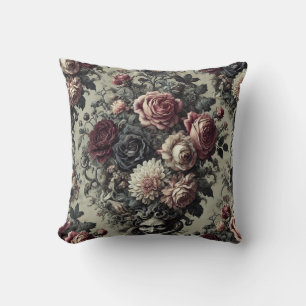 🩸 Dellamorte Dellamore - Gothic Floral Design Kissen