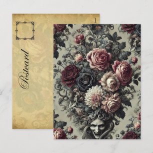 🩸 Dellamorte Dellamore – Gotisches florales Desig Feiertagspostkarte