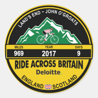 Deloitte RIDE ACROSS BRITAIN 2017 Aufkleber