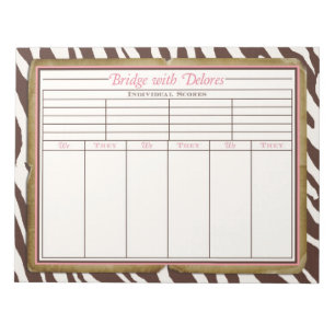 Delores' Bridge Notepad Notizblock