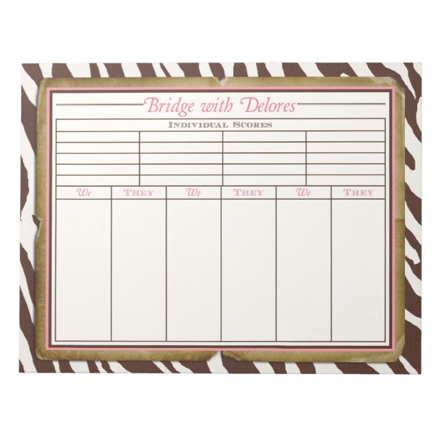 Delores' Bridge Notepad Notizblock (Vorderseite)