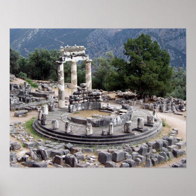 Delphi - Griechische Ruinen Poster (Vorne)