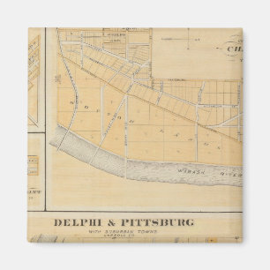 Delphi & Pittsburg mit Vorstädten Magnet