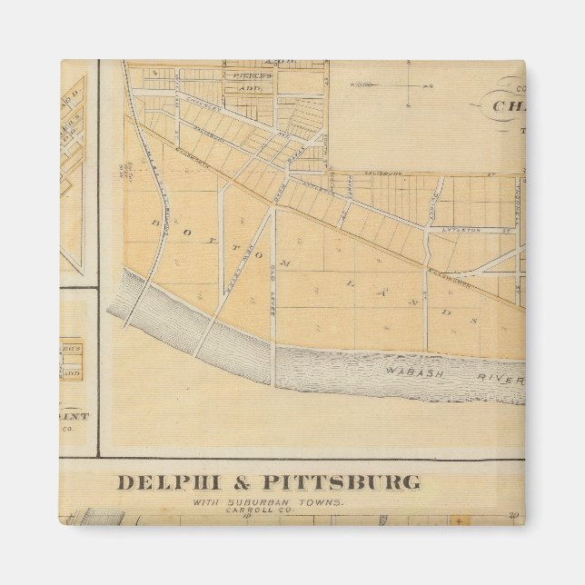 Delphi & Pittsburg mit Vorstädten Magnet (Vorne)