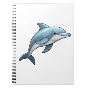 Delphin-Abbildung des Cartoon Notizblock