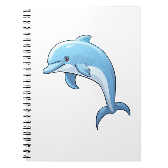 Delphin-Abbildung des Cartoon Notizblock (Vorderseite)