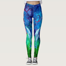 Delphin-Anstarren-Leggings