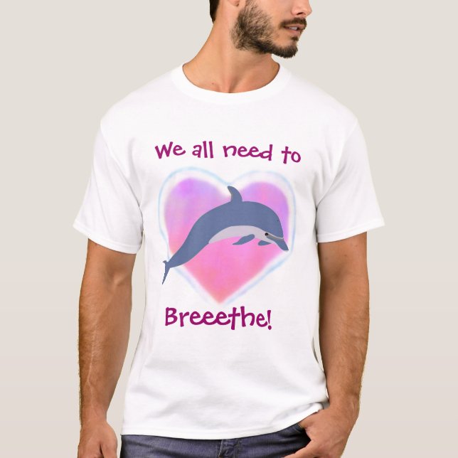 Delphin atmen T - Shirt (Vorderseite)