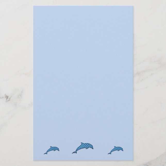 Delphin Briefpapier (Vorderseite)