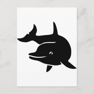 Delphin delfin flappwal postkarte