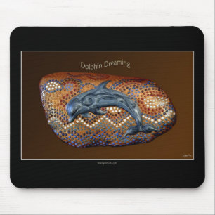 DELPHIN, der Meeressäugetier MousePad TRÄUMT