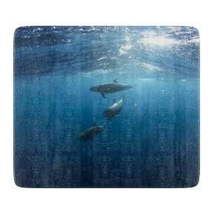 Delphin-Familie Schneidebrett