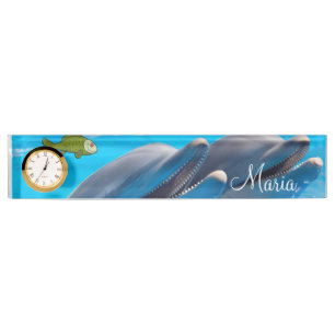 Delphin Fish Desk Namplate Namensplakette